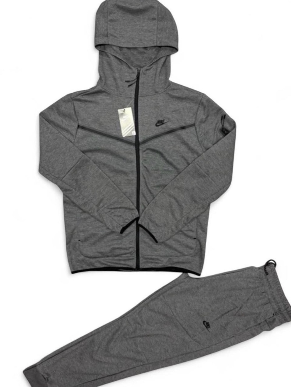 dark gray nike tech set